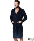 Kép 1/2 - Pihe puha férfi wellsoft köntös sötétkék 