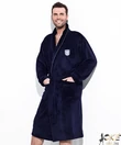 Kép 2/2 - Pihe puha vastag férfi wellsoft köntös sötétkék