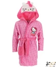 Kép 2/3 - Hello Kitty pihe puha wellsoft gyerek köntös füles kapucnival