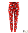 Kép 4/4 - Minnie pihe puha kapucnis női wellsoft pizsama piros