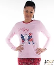 Kép 1/3 - Minnie női pizsama pamut rózsaszínű