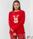 Kép 1/3 - Női téli pizsama pihe-puha wellsoft Karácsony mintás