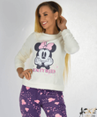 Minnie pihe-puha női wellsoft pizsama fehér Minnie pihe-puha női wellsoft pizsama fehér