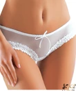 Kép 1/2 - Ewana fehér csipke szegélyes női bugyi Figi