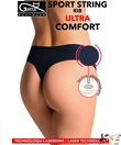 Kép 1/2 - Gatta lézervágott fekete női brazil tanga Ultra Comfort Rib
