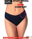 Kép 2/2 - Gatta lézervágott fekete női brazil tanga Ultra Comfort Rib