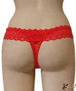 Kép 2/2 - Lemila csipkés nyitott női bugyi piros