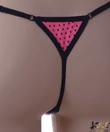 Kép 4/4 - Spagetti pántos tanga pink cicás Flower