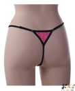 Kép 3/4 - Spagetti pántos tanga pink cicás Flower