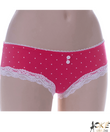 Lemila pink pöttyös női bugyi Lemila pink pöttyös női bugyi
