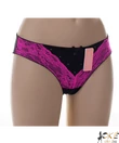 Kép 1/2 - Lemila bugyi fekete-pink csipkés