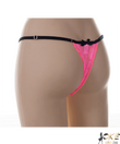 Pink női tanga állítható pántos Flower Pink női tanga állítható pántos Flower
