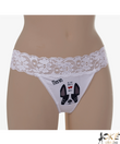 Fehér csipke tanga mopsz kutyusos Mania Fehér csipke tanga mopsz kutyusos Mania