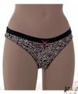 Lemila női tanga fekete ocelot Lemila női tanga fekete ocelot