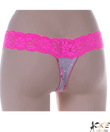 Barones szürke-pink flamingó mintás női tanga derekán csipkével Barones szürke-pink flamingó mintás női tanga derekán csipkével