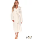 Kép 3/3 - Pihe puha wellsoft hosszú női köntös ecrü