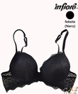 Infiore 3000 push up csipke melltartó fekete B kosár Infiore 3000 push up csipke melltartó fekete B kosár