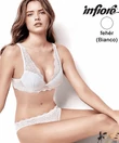 Kép 2/3 - Infiore 3004 Bralette melltartó vékony szivacsos fehér B kosár