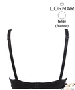 Kép 3/3 - Lormar Mousse fehér melltartó vékony szivacsos D kosár