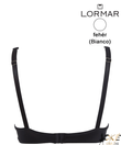 Kép 3/3 - Lormar Mousse fehér melltartó vékony szivacsos D kosár