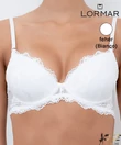 Kép 1/4 - Lormar Prestige gél push up melltartó fehér B kosár