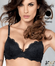 Kép 1/2 - Lormar Prestige gél push up melltartó fekete B kosár