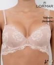Kép 1/3 - Lormar Prestige gél push up melltartó nude B kosár