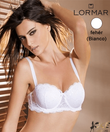 Lormar Vip pánt nélküli melltartó fehér C kosár Lormar Vip pánt nélküli melltartó fehér C kosár
