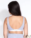 Kép 3/3 - Szoptatós melltartó bélés nélküli szürke Lilly