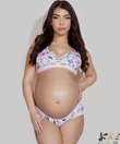 Kép 1/4 - Szoptatós melltartó bélés nélküli virágos Lilly