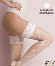 Kép 1/2 - Gabriella mintás combfix Loretta pezsgő színű