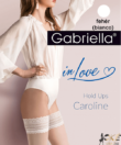 Gabriella fehér combfix Caroline