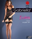 Kép 2/2 - Gabriella piros necc combfix Erotica Calze 151