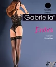 Kép 2/2 - Gabriella fekete combfix Erotica Calze Linette