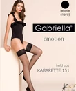 Kép 3/3 - Gabriella fekete necc combfix Calze 151 kabarette