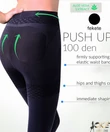 Kép 2/2 - Gabriella  Push up fenékemelő harisnya fekete 100 den