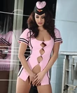 Kép 1/3 - LivCo erotikus felnőtt jelmez stewardess 3 részes Gayatri