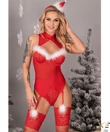 Kép 3/4 - Livco Mikulás babydoll 3 részes Limpid Snowflakes