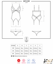 Obsessive 2 részes szexi fűző és tanga szett Obsessive 2 részes szexi fűző és tanga szett