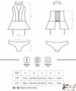 Kép 3/3 - Obsessive latex fűző és tanga 2 részes szett 