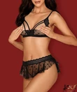 Kép 1/4 - Obsessive 2 részes szexi melltartó alul nyitott bugyival Heartia