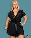 Kép 2/4 - Obsessive elegáns fekete köntös