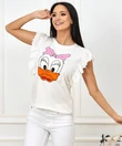 Kép 2/3 - Disney Daisy ujjatlan póló fehér