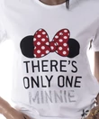 Kép 2/2 - Minnie Mouse pamut női póló fehér
