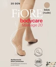 Kép 2/2 - Fiore Massage gyógyhatású mikroszálas térdfix nude 20 den