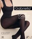 Kép 2/2 - Gabriella mintás fekete harisnya Celest 80 den