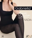Kép 2/2 - Nagyméretű Gabriella mintás fekete harisnya Nadia 80 den