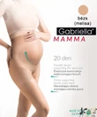 Kép 1/2 - Gabriella kismama harisnyanadrág Mamma 20 den bézs