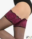 Kép 3/3 - Gatta fekete combfix Ars Amandi Calze Rose