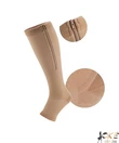 Kép 1/2 - Kompressziós térdharisnya cipzárral 23-33 mmHg bézs